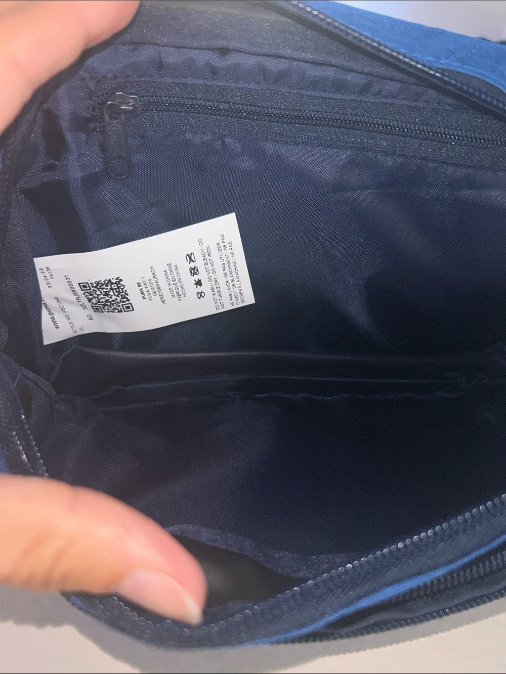 NWT Puma - Waist Bag - PSC1043, Heather Blue/Navy Blue, One Size - Picture 4 of 7